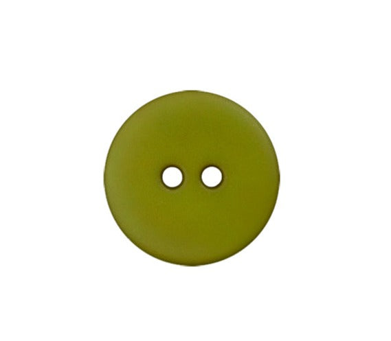 Knapp 18 mm 2 hull Olivengrønn
