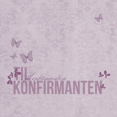 Kort Konfirmant Lilla