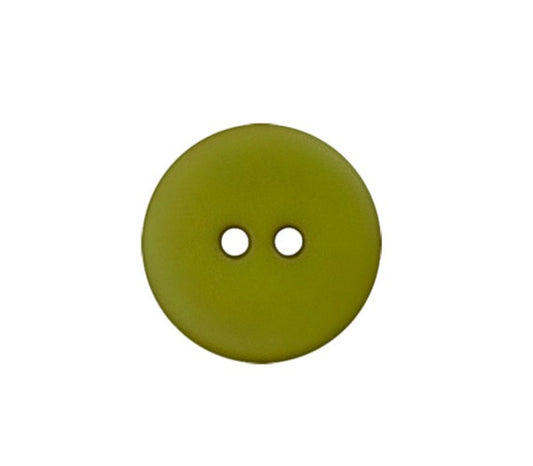Knapp 18 mm 2 hull Olivengrønn