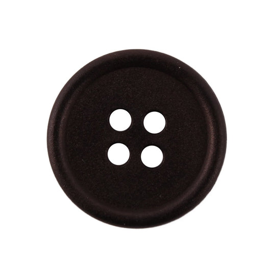 Knapp 18 mm Svartbrun 4 hull